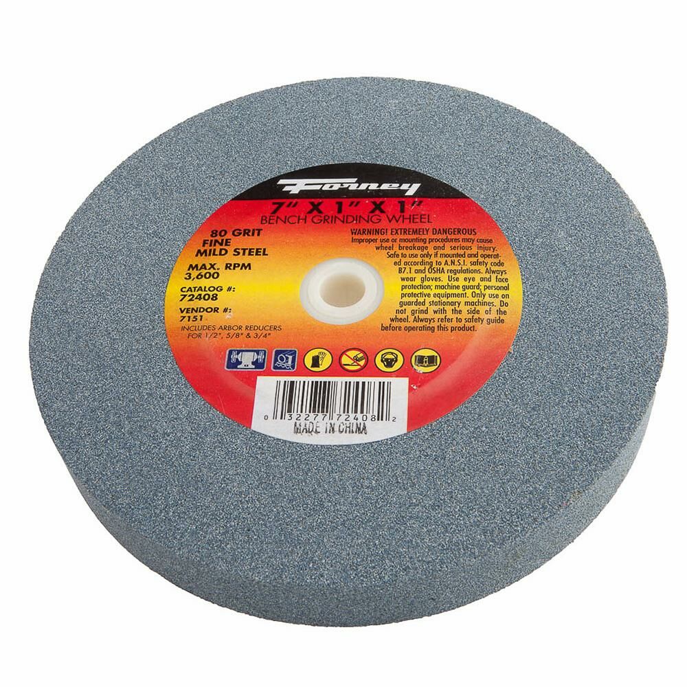 Bench Grinding Wheel, 7" X 1" X 1"