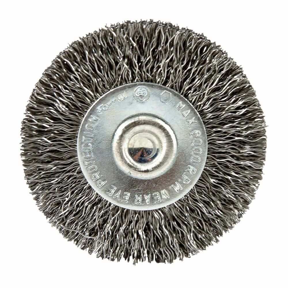 Wire Wheel Crimped, 1-1/2" X 0.008" X 1/4" Hex Shank