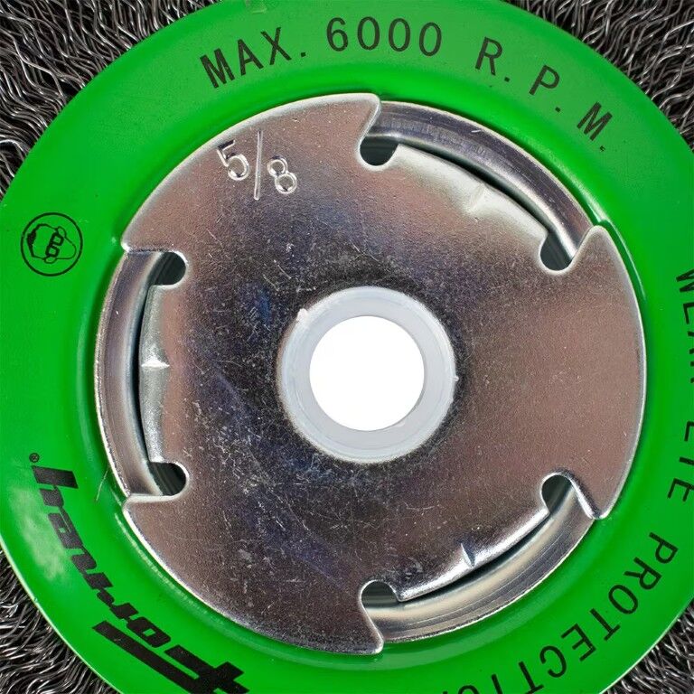 Forney Industries Crimped Wire Wheel, 6-In x 0.014-In x 1/2-In - 5/8-In