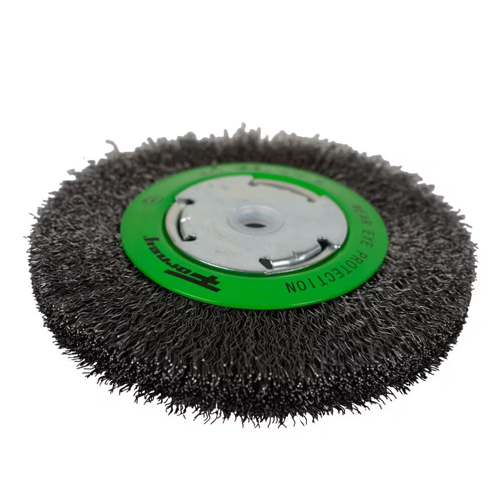 Forney Industries Crimped Wire Wheel, 6-In x 0.014-In x 1/2-In - 5/8-In