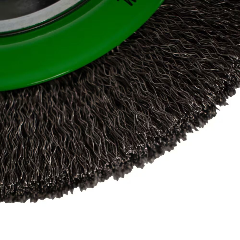 Forney Industries Crimped Wire Wheel, 8-In x 0.014-In x 1/2-In - 5/8-In