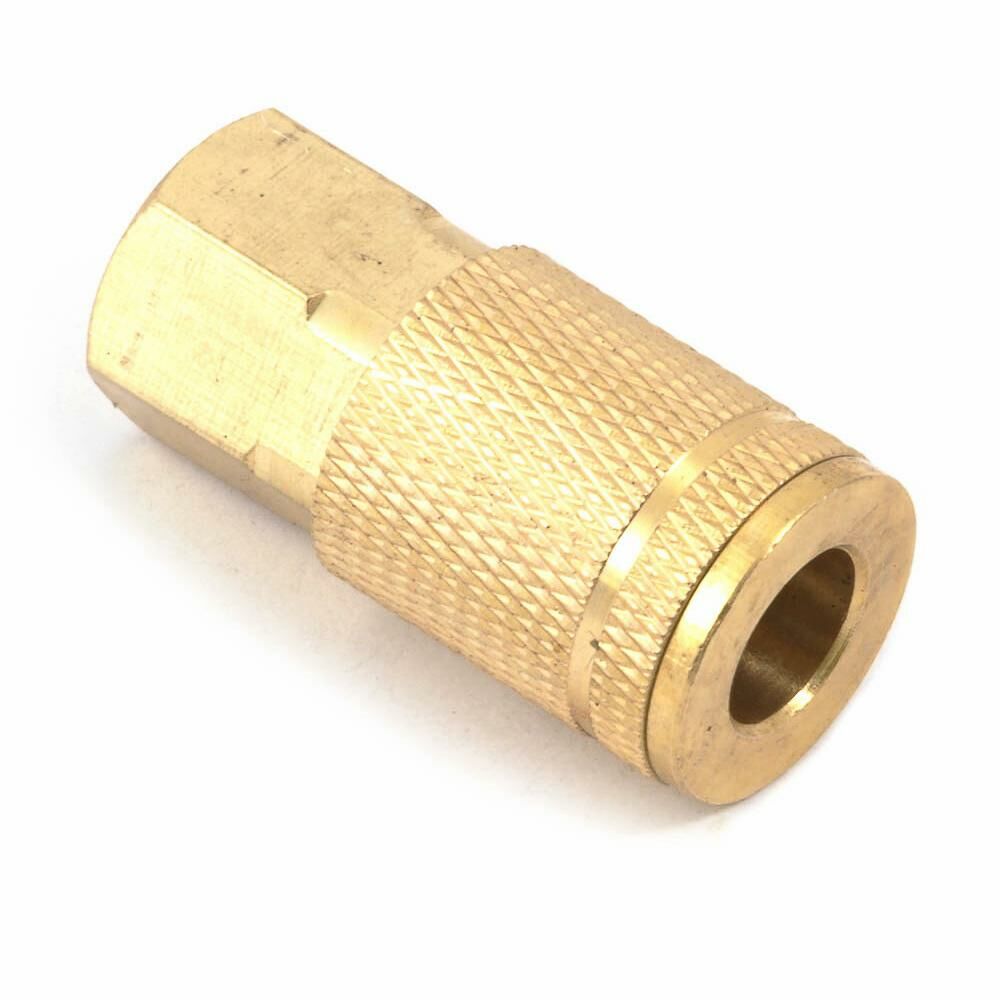 Tru-Flate Style Coupler, 1/4" X 1/4" Fnpt