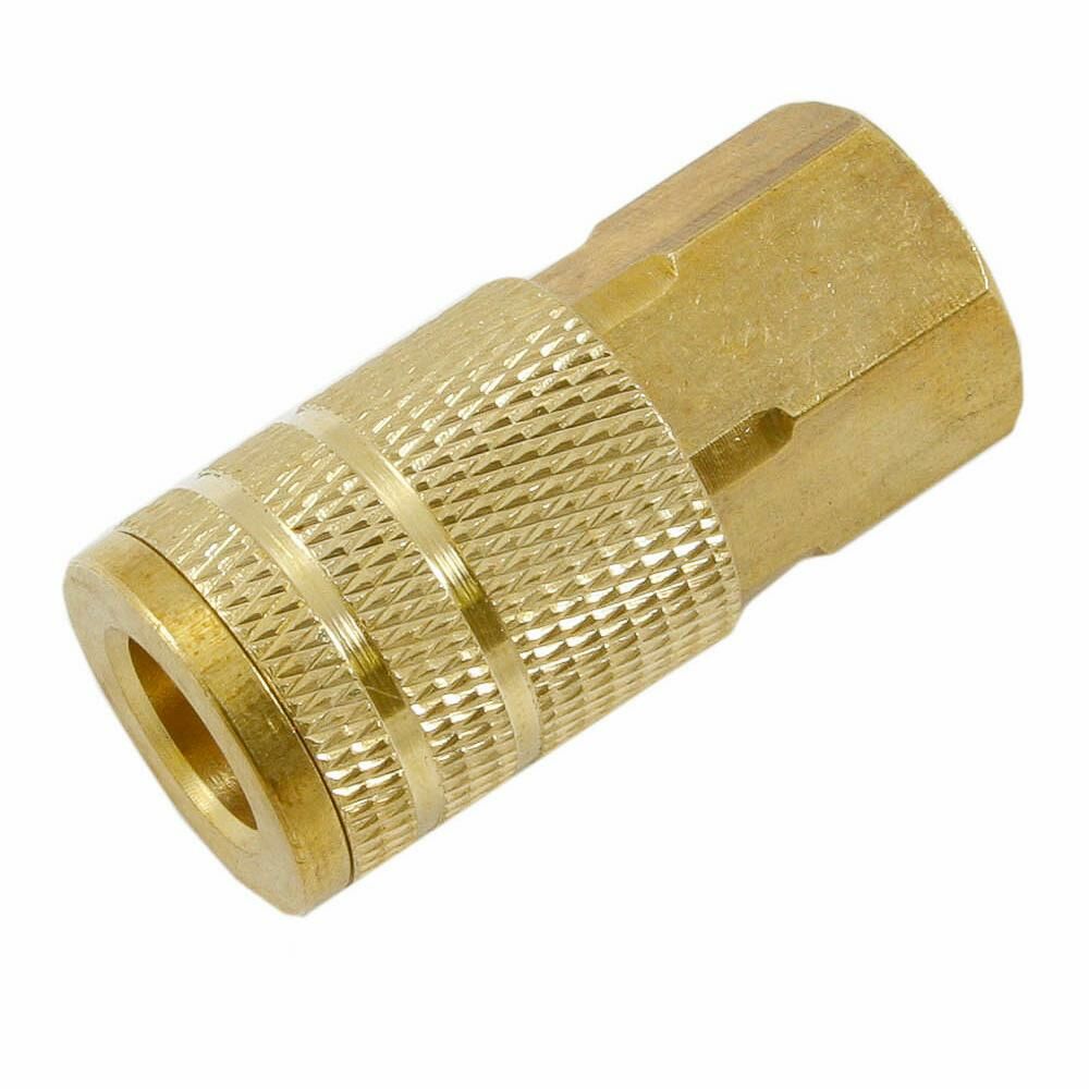 Ind/Milton Style Coupler, 1/4" X 3/8" Fnpt