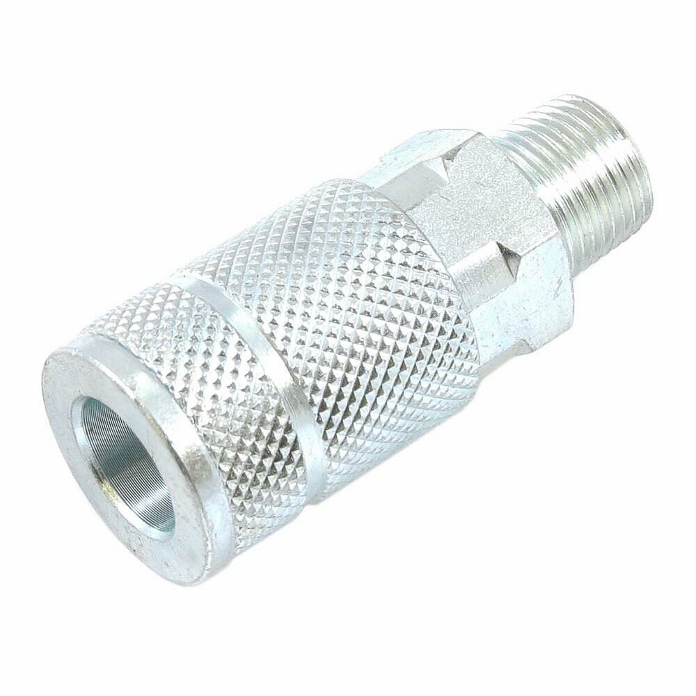 Tru-Flate Style Coupler, 3/8" X 3/8" Mnpt