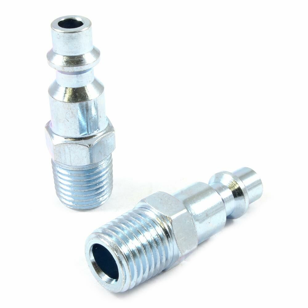 Ind/Milton Style Plug, 1/4" X 1/4" Mnpt, 2-Pack