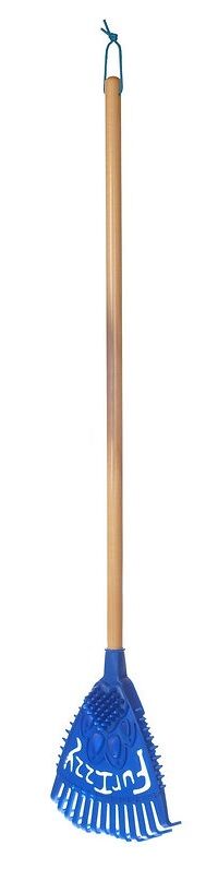 Furizzy Long Handle Blue Furizzy Shedding Rake