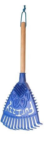 Furizzy Short Handle Blue Furizzy Shedding Rake 