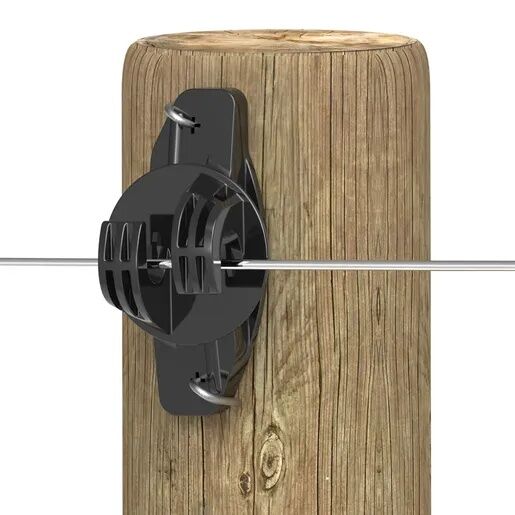 Gallagher Standard Wood Fence Post Nail-On Claw Insulator, 25-Pk