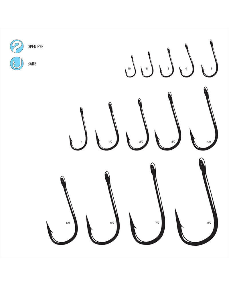 Gamakatsu Siwash Open Eye Hook Nickel, #8, 10-Pk