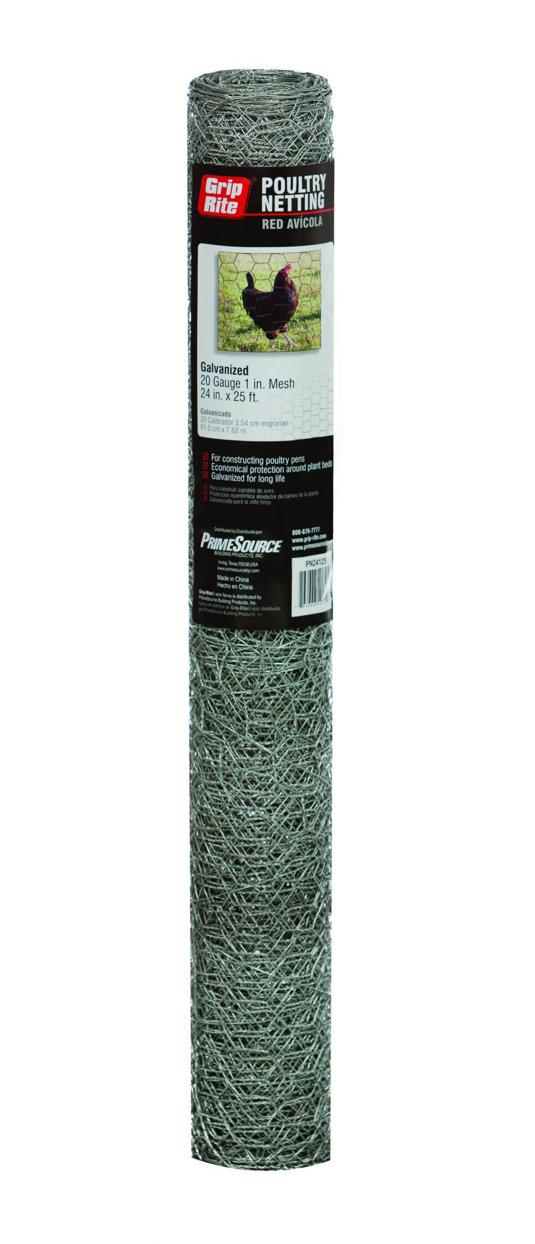 2-In x 4-Ft x 50-Ft Chicken Wire Fencing Galvanized