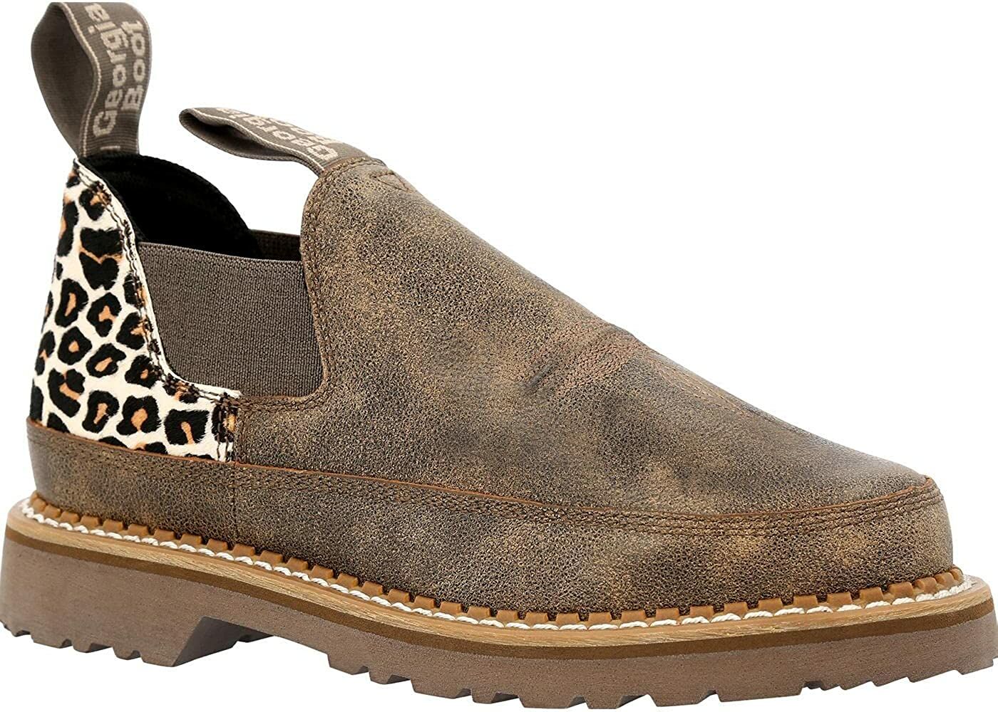 ◆RIETI◆ LEOPARD ROMEO RT 4048 C3 Women's Romeo in Brown & Leopard - Work Boots & Shoes