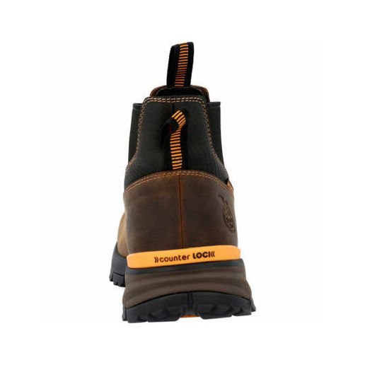 Men's TBD Waterproof Chelsea Work Boot in Brown