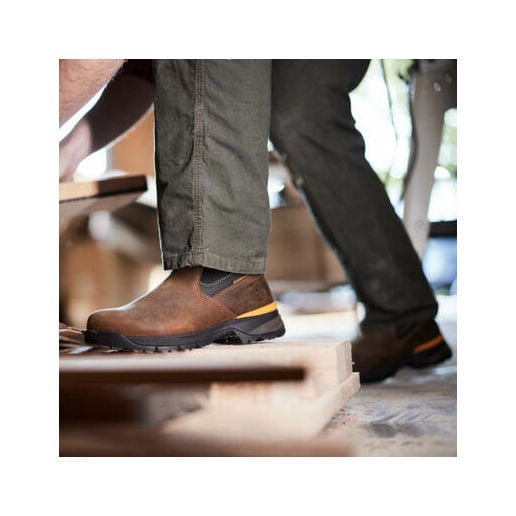 Men's TBD Waterproof Chelsea Work Boot in Brown