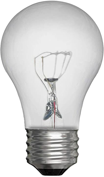 GE Crystal Clear Incandescent A15 Light Bulb, 40-Watt, 415 Lumen 1-Pack