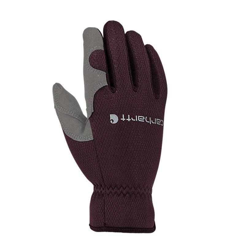 Carhartt Women's High Dexterity Open Cuff Glove in Berry