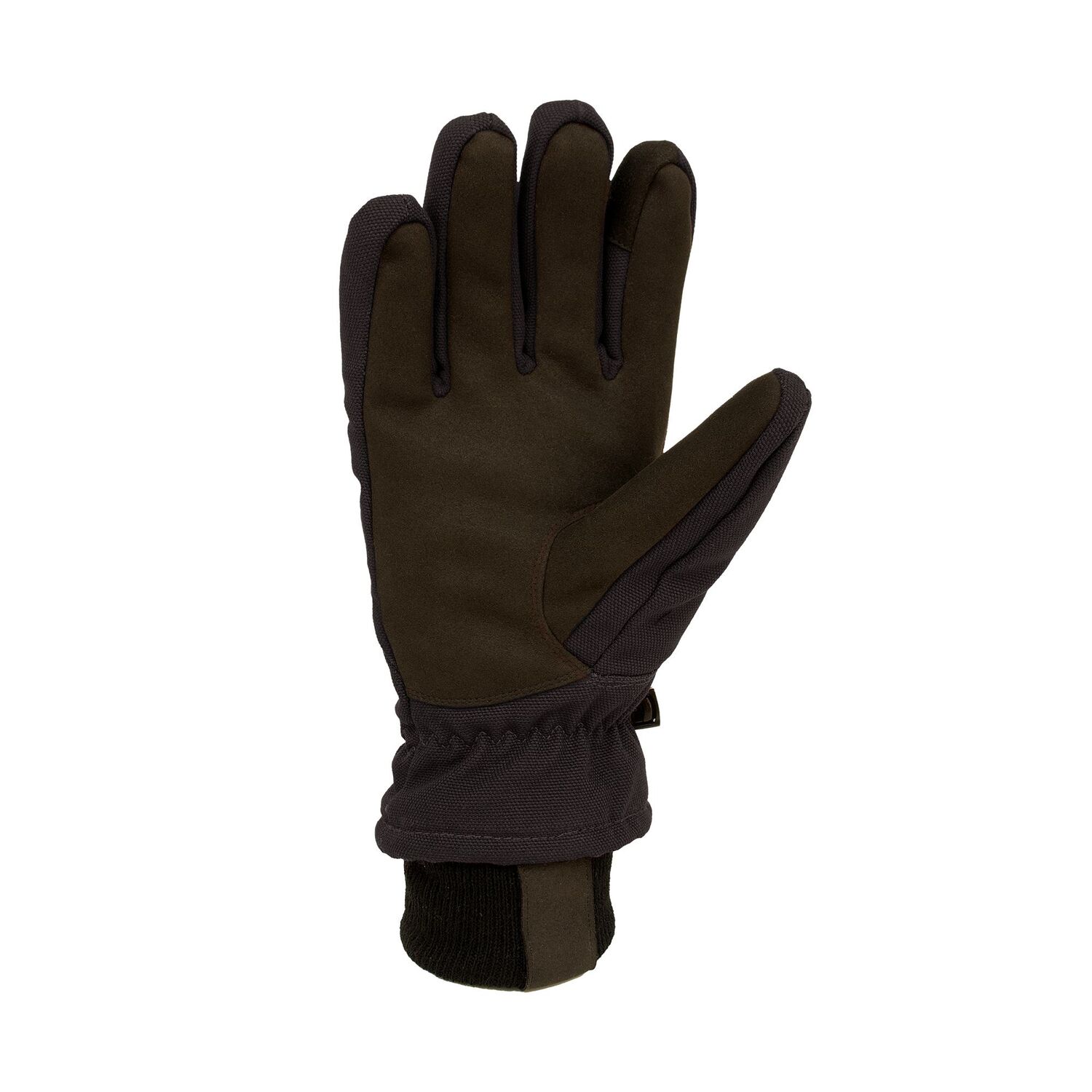 Carhartt Women's Insulated Duck Synthetic Leather  Knit Cuff Glove in Black