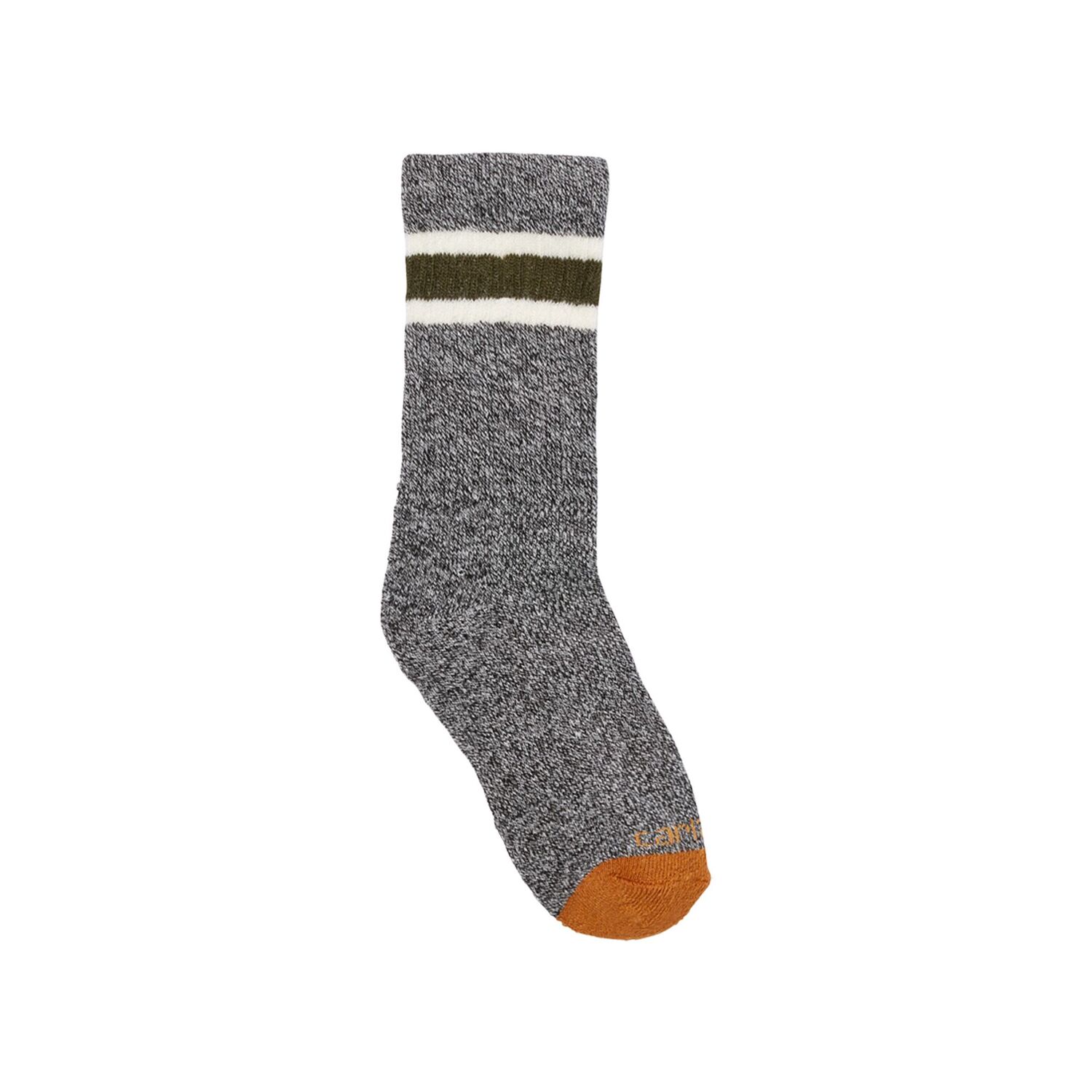 Carhartt Kids' Midweight Camp Crew Sock 6-Pk in Navy/Black Heather