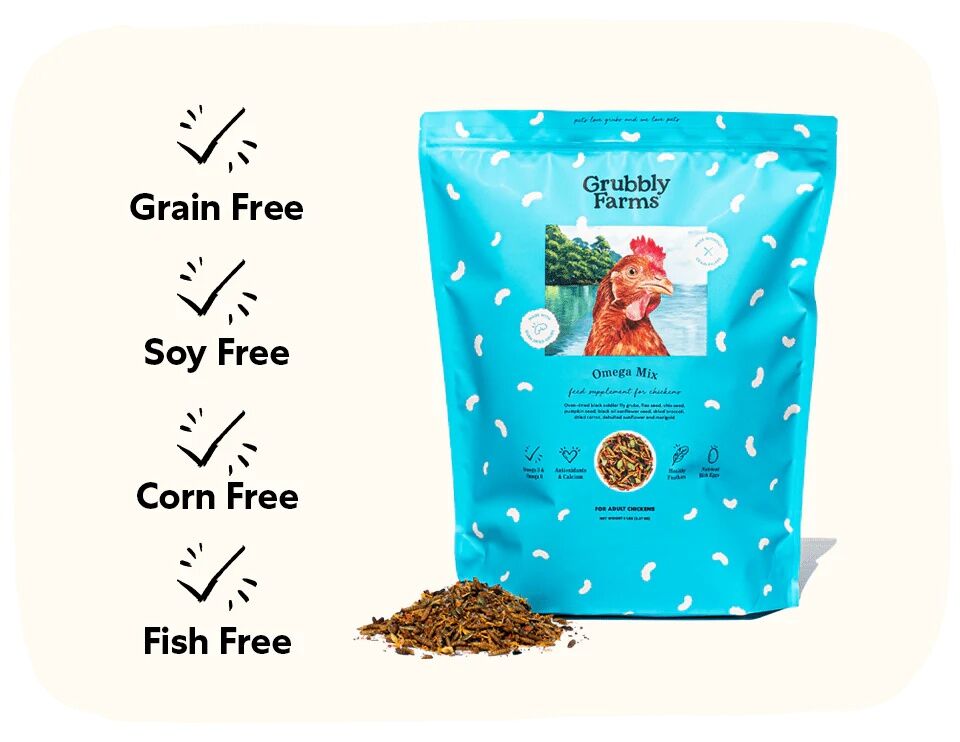 Grubbly Farms Omega Mix Chicken Supplement/Treat, 5-Lb