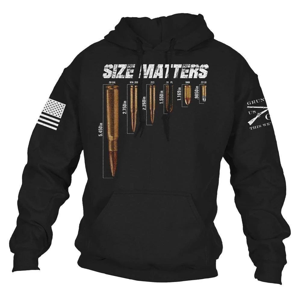 Grunt Style Men's Size Matters Hoodie