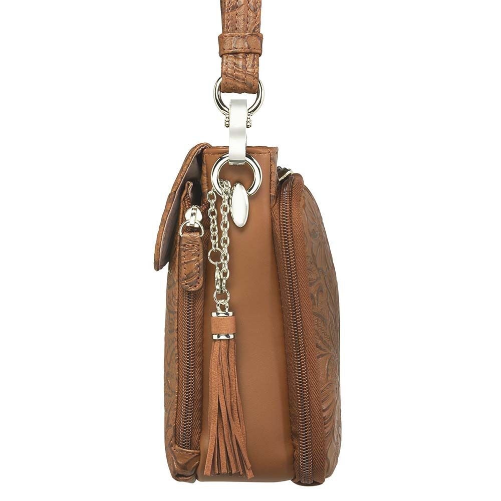 Gun Tote'n Mamas Clutch Concealed Carry Purse Debossed USA Cowhide