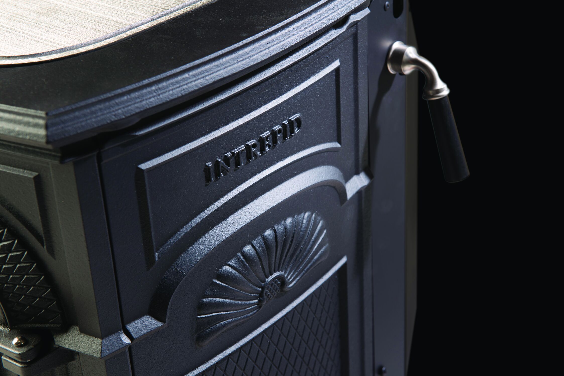 Vermont Castings Intrepid FlexBurn Wood-Burning Stove In Classic Black With Transition Doors