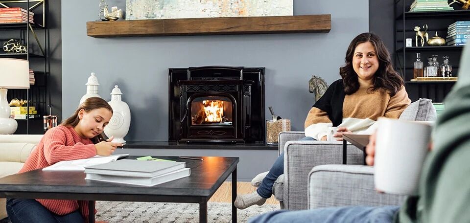 Harman Accentra52i-TC Pellet Insert In Porcelain Majolica Brown, 24-In