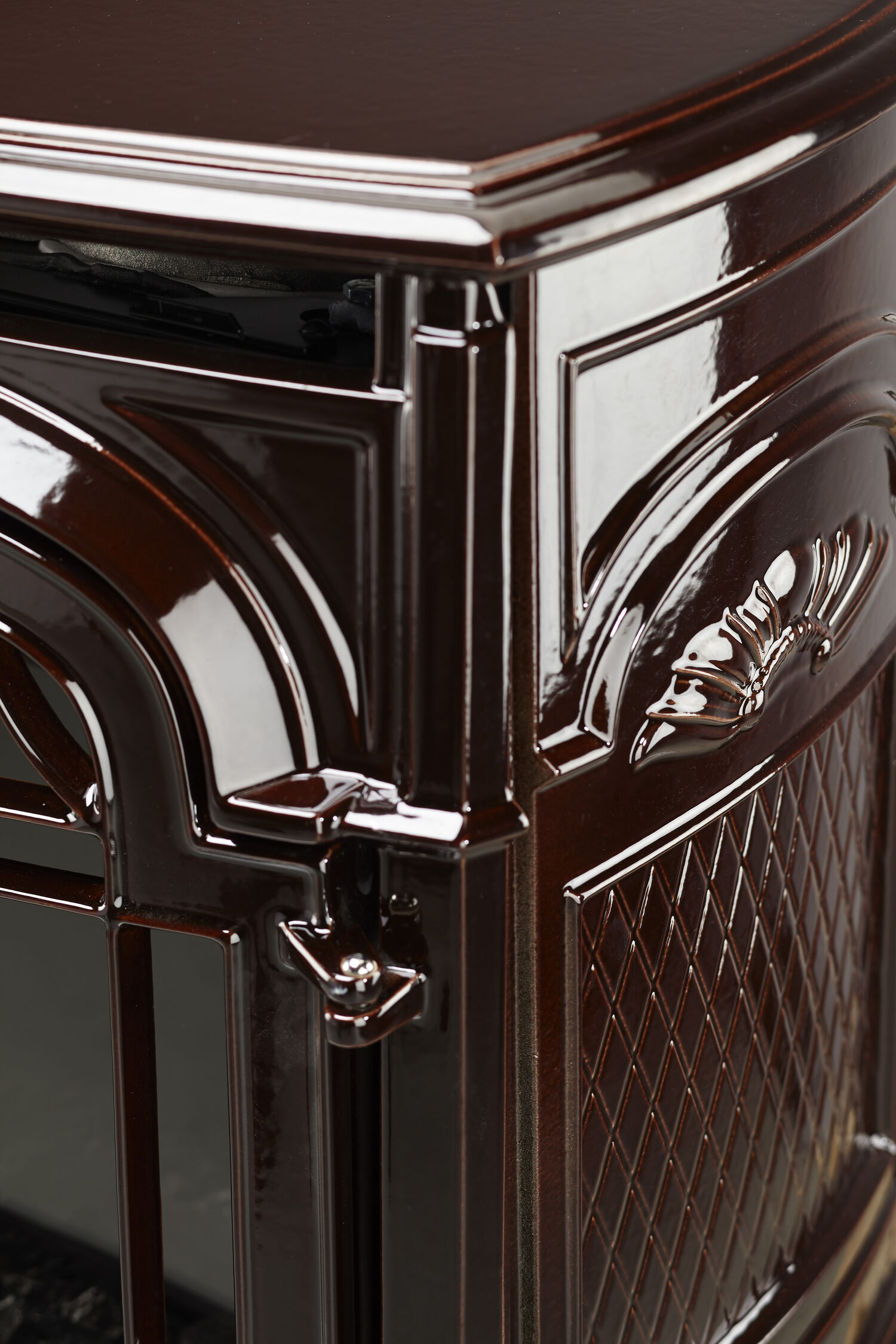 Vermont Castings Stardance Direct Vent Gas Stove In Majolica Brown Enamel