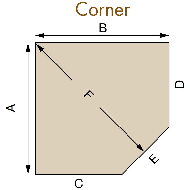 Hearth Classics Corner Classic Type 2 Hearth Pad Charcoal, 48-In x 48-In