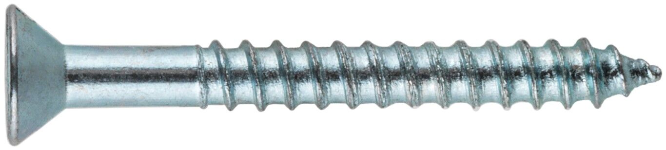 Hillman Zinc Flat Head Phillips Wood Screw, #6 x 2-In, 10-Pc