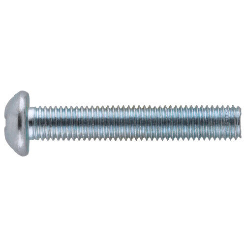 Hillman Zinc Round Head Combination Machine Screws, #10-24 x 1-In