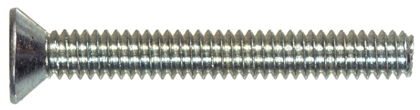 Hillman Zinc Flat Head Phillips Machine Screw, 1/4-In x 2-In, 4-Pc