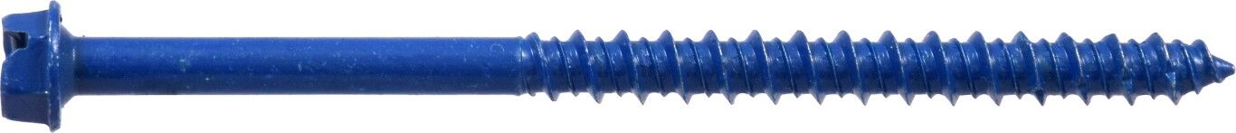 Hillman Blue Slotted Hex Washer-Head Tapper Concrete Screw Anchors, 1/4-In x 3 3/4-In, 3-Pc