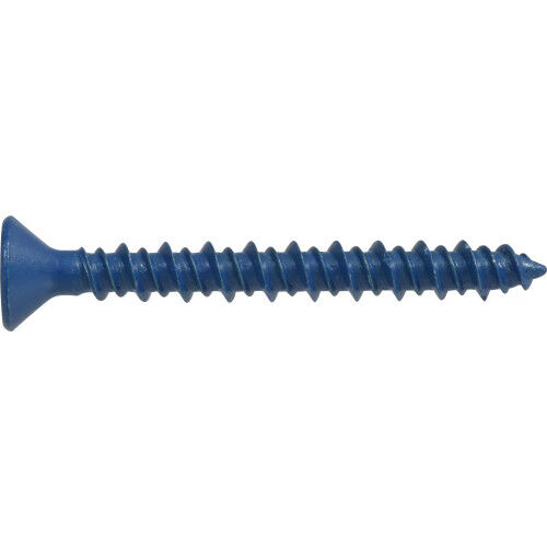 Hillman Blue Flat-Head Phillips Tapper Concrete Screw Anchors, 1/4-in X 1 3/4-In, 5-Pk