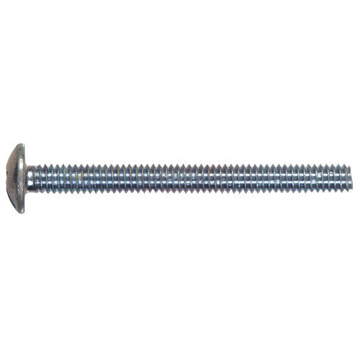 Hillman Zinc Truss Head Slotted Machine Screw, #8-32 X 2-In