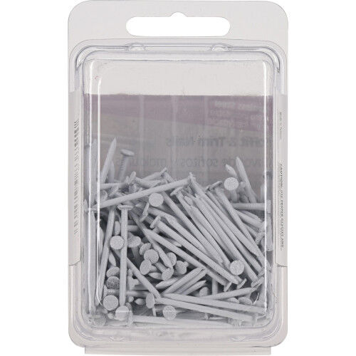 Hillman Anchor Wire White Stainless Steel Trim Nails, 1 1/4-In, 6-Oz
