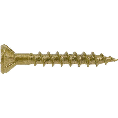 Hillman Power Pro Premium Bronze Exterior Wood Screws, #8 X 1 1/4-In, 75-Pk