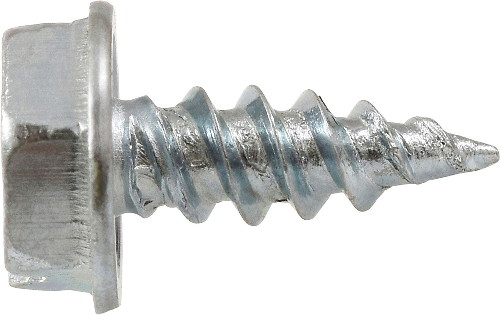 Hillman Project Center Zinc Slotted Hex Self-Piercing Screws, #10 x 3/4-In, 1-Lb