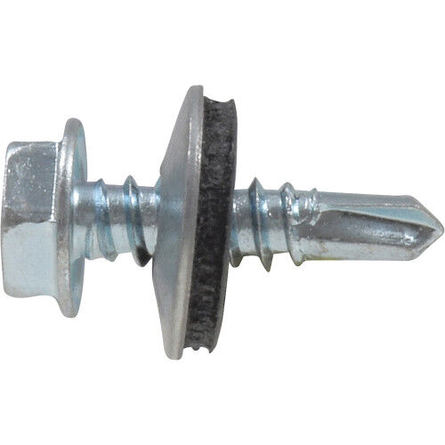 Hillman Washer Head Self Drilling Screws, 1/4 - 14 x 1-In, 1-Lb