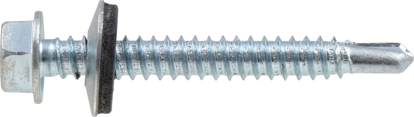 Hillman Washer Head Self Drilling Screws, 1/4-In - 14 x 2-In, 1-Lb