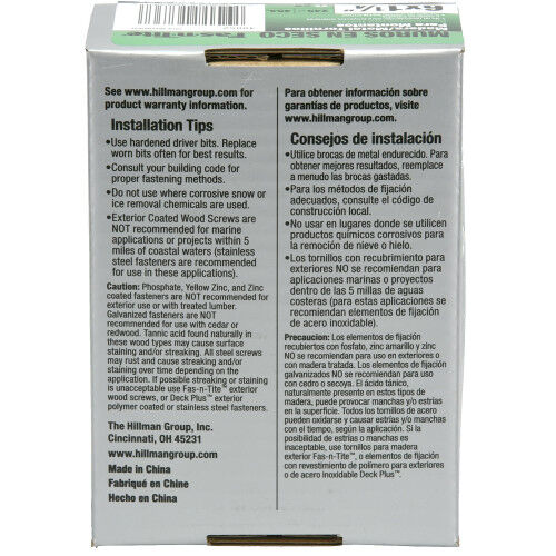 Hillman Fas-N-Tite Smart Thread Drywall Screws, #6 x 1-1/4-In, 245-Pk