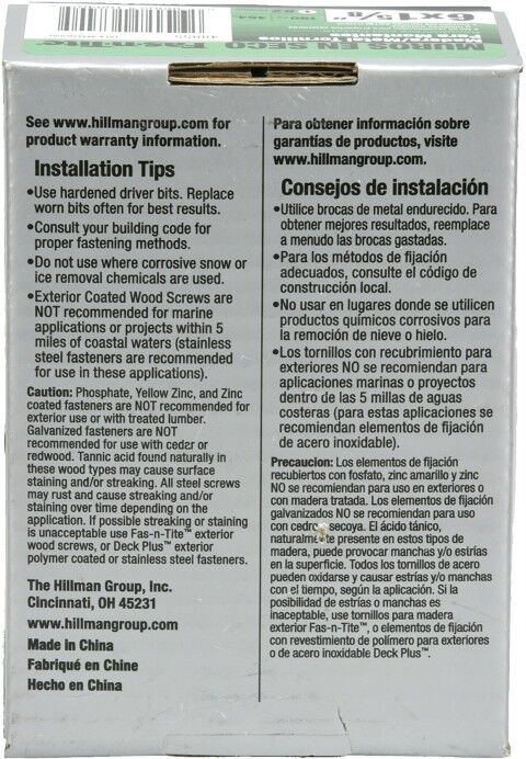 Hillman Fas-N-Tite Smart Thread Drywall Screws, #6 x 1 5/8-In, 1-Lb