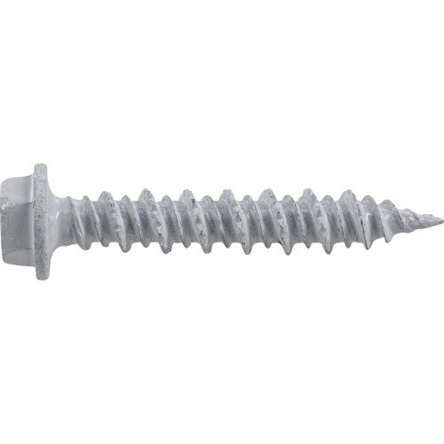 Hillman Power Pro White Hex Washer-Head Concrete Screw Anchors, 3/16-In X 1-1/4 In, 25-Pc