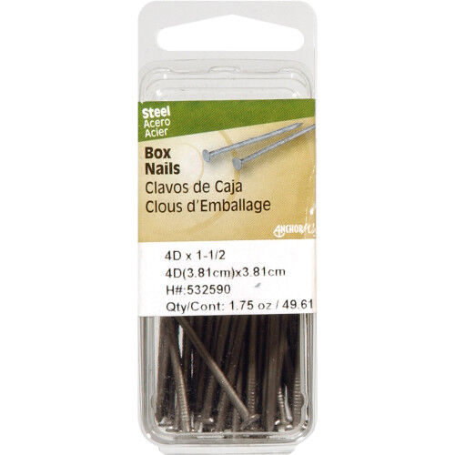Hillman Bright Box Nails, 1-1/2-In, 1.75-Oz