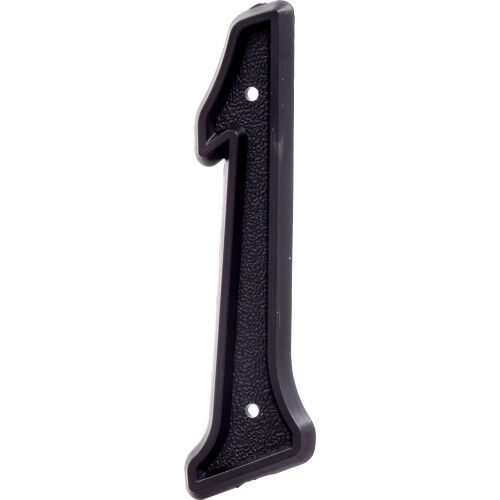 Hillman Matte Black Plastic House Number 1, 5-1/2 In