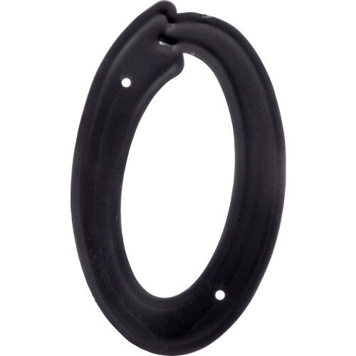 Hillman Matte Black Plastic House Number 0, 5-1/2 In