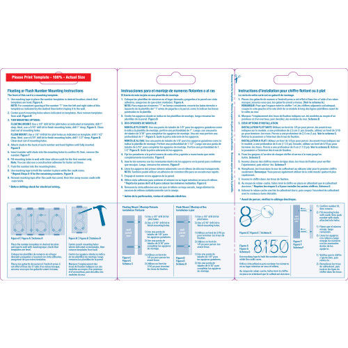 Hillman Distinctions Floating Mount House Black Number 4, 5-In