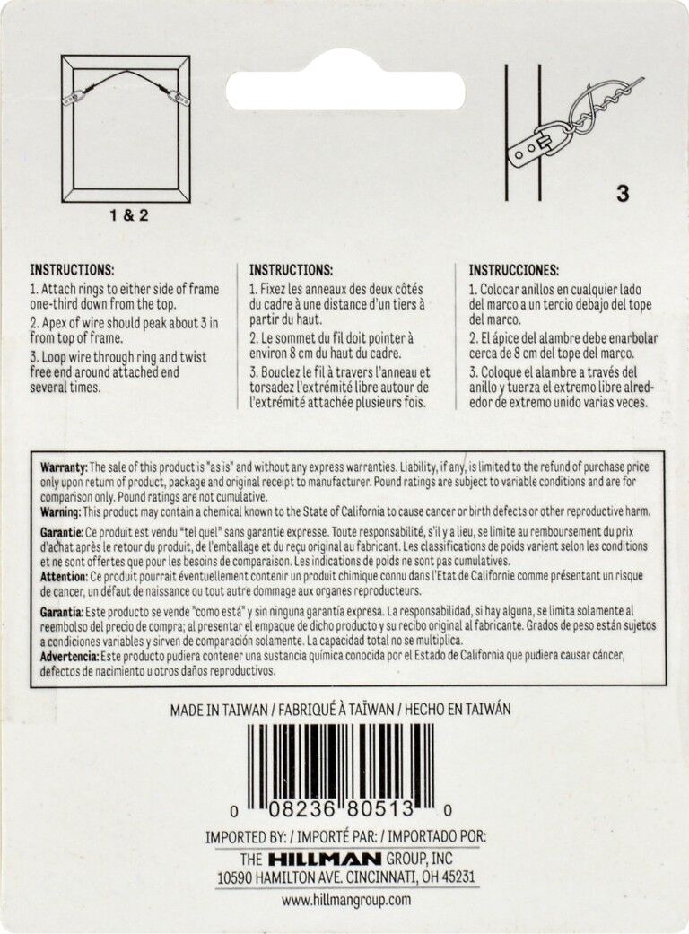 Hillman Galvanized Picture Hanging Wire, 2 Gauge x 25-Ft