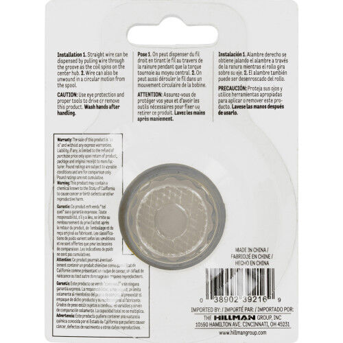 Hillman Hobby Wire Brass, #16 X 25-Ft, 25-Lb