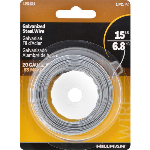 Hillman Galvanized Hobby Wire, #20 X 75-Ft, 15-Lb