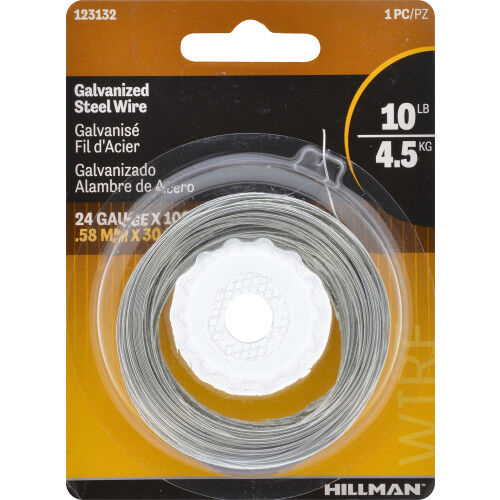 Hillman Galvanized 10-Lb Hobby Wire, #24 X 100-Ft